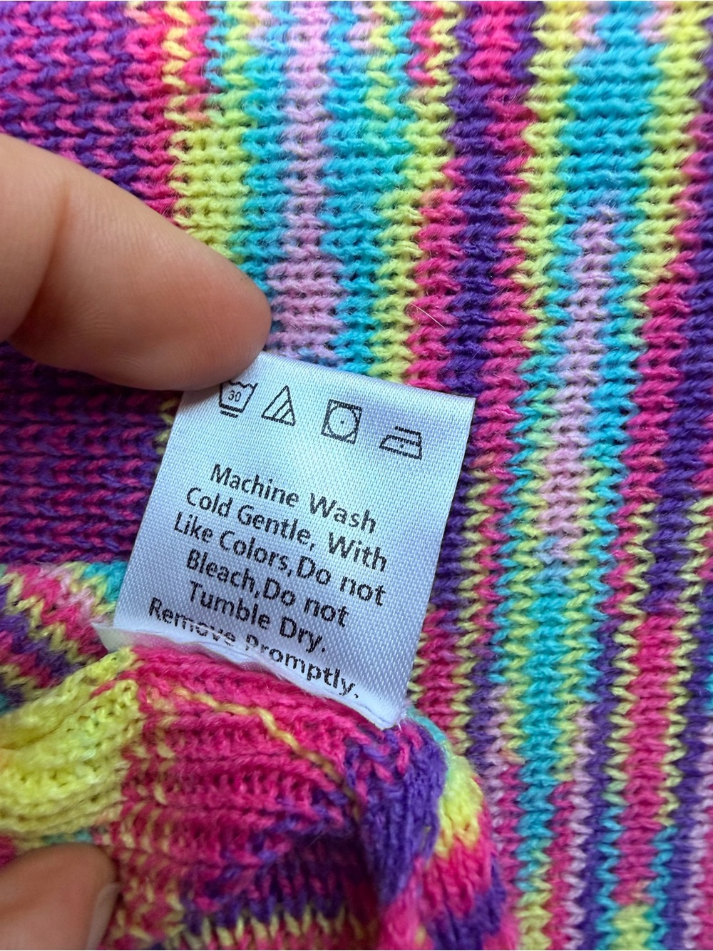 Princess Polly Elish Rainbow Knit Bodycon Mini Dress Size 2 NWT - Picture 8 of 9
